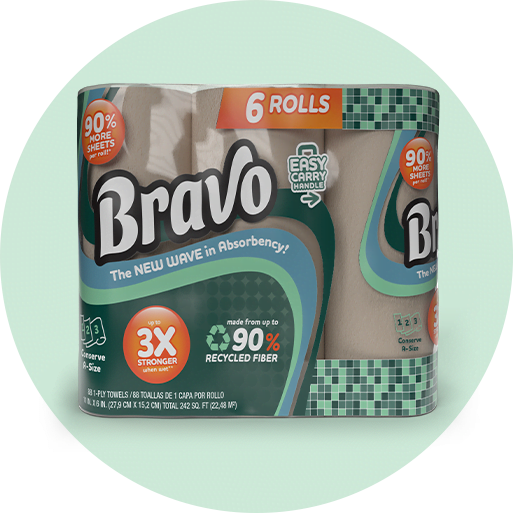 Bravo 6pack paper towel